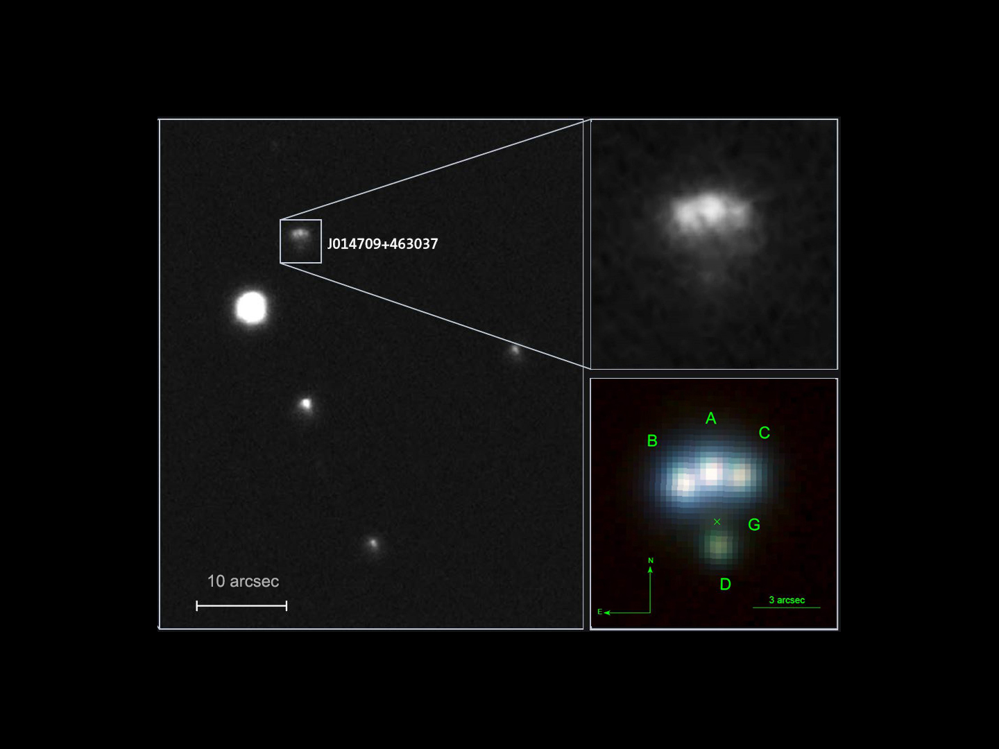 a quadruple gravitationally lensed quasar called Andromeda's