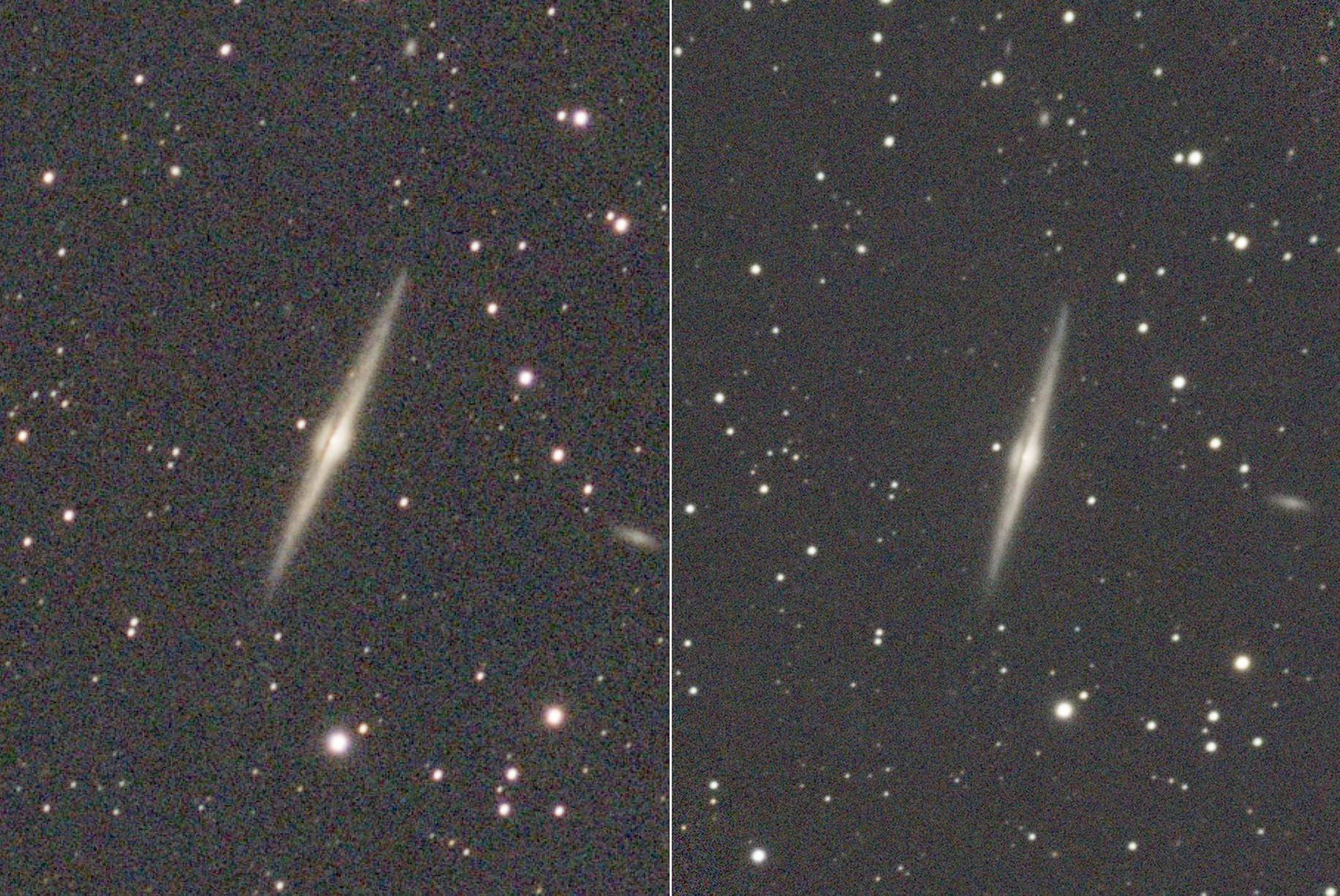 NGC 4565 im Seestar S50 und S30 Pro